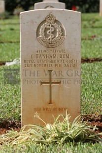 BEIRUT WAR CEMETERY - BANHAM, CECIL